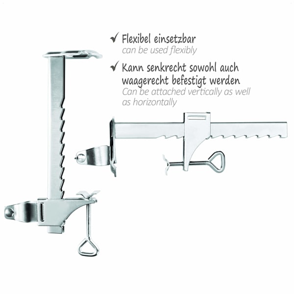 Galvaniserat stål parasollfot - Balkong parasollfot - Balkong parasollfot (Ø 25-32 mm - 1 styck)