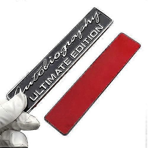 Sort/krom Range Rover Autobiography Ultimate Edition Bagagerums Badge Emblem