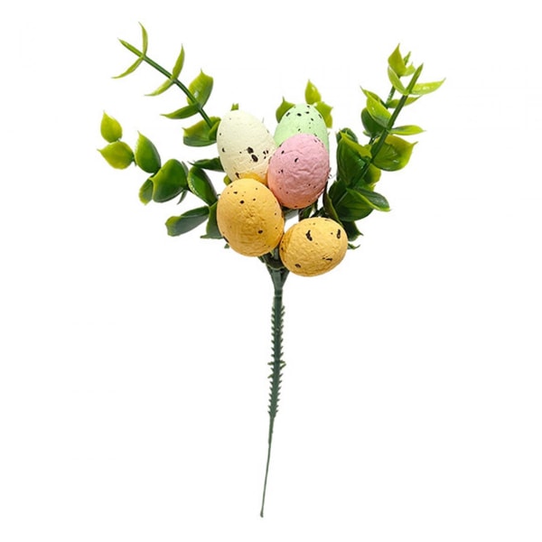 Påskdekoration Ägg Trädgren Konstgjorda påskägg plockar Konstgjord påsk för hemmet Vase Påskfirande Vår