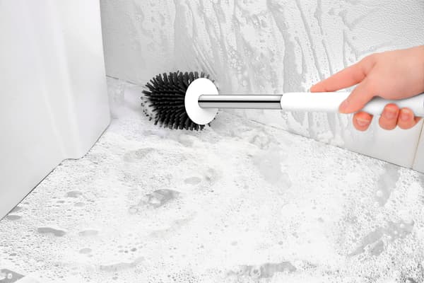 Toiletsbørste med drænholder sæt, Flex silikone anti-stop