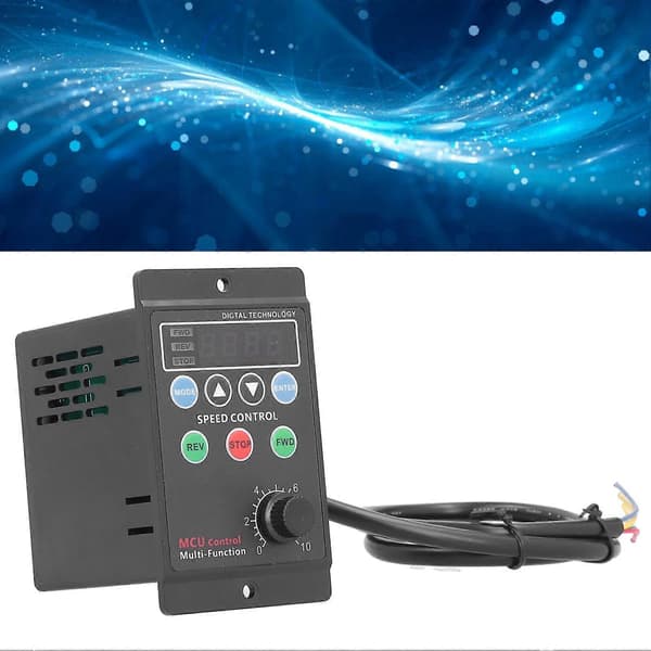 Motorhastighetskontroller Digitalt Display Elektrisk Reostat Enkeltfase AC 220V 120W
