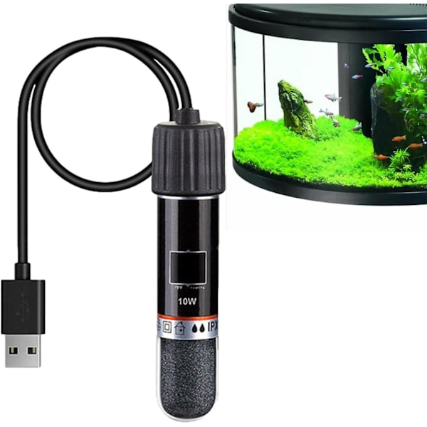 Mini Akvariumvarmer | Termostat 10w USB Oppladbart Stang For Oppvarming | Plassbesparende Oppvarmingsverktøy For Akvarium