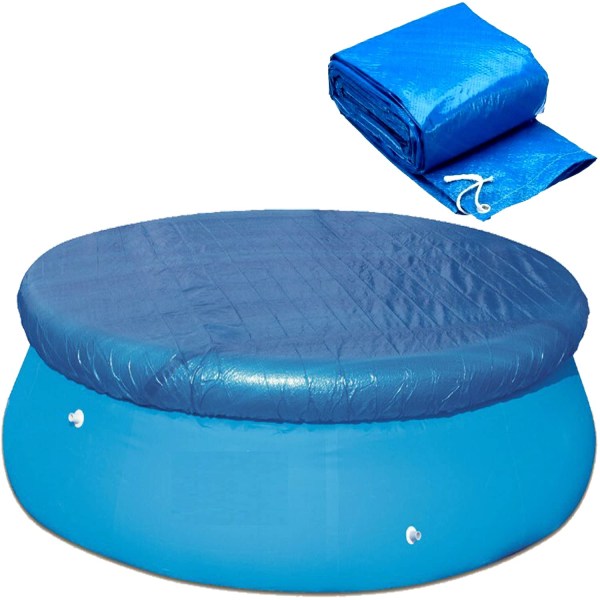 Rundt svømmebassengdeksel, anti-støv regntett bassengdeksel (6 FT)