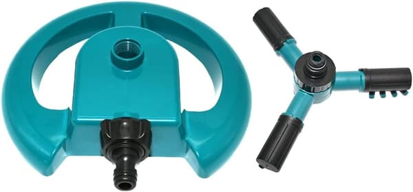 Automatisk trädgårdssprinkler, roterande 360 grader, för gräsmatta, växter och grönsaker