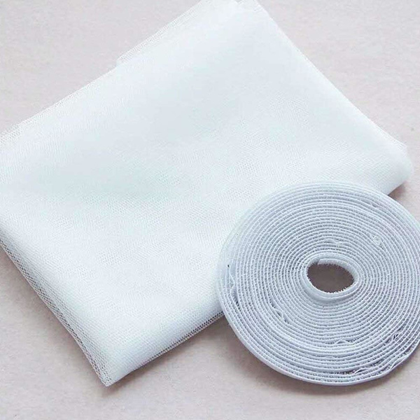 2 stk. myggenet til vinduer, fluenet til vinduer, insektnet til vinduer 1,3 m x 1,5 m, insektbeskyttelse mod myg og bier med 1 rulle selvklæbende tape 2pcs 1.5×1.3m