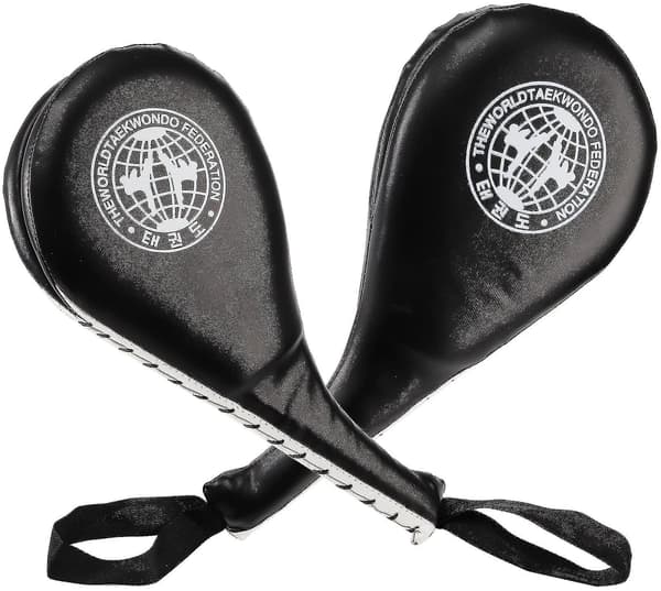 2-pack Taekwondo Kick Pads, Hållbara Slagkuddar Svart