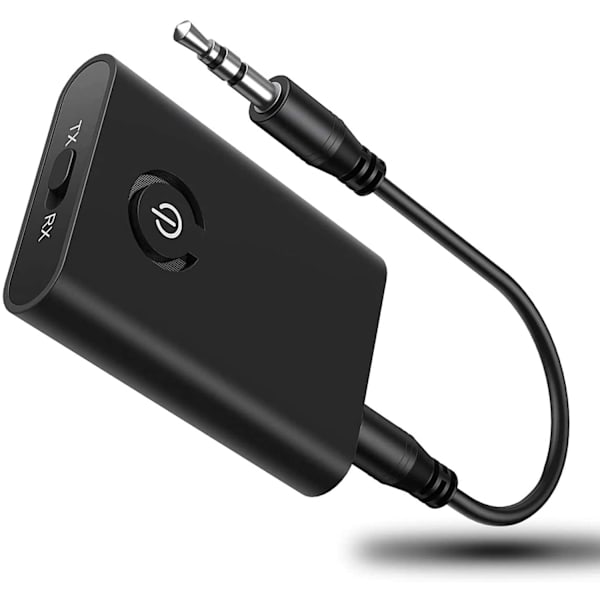 Bluetooth 5.0 Sender/Mottaker, 3,5 mm Jack