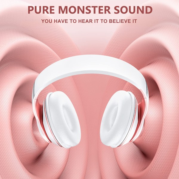 Bluetooth-hovedtelefoner over ear, med HD-mikrofon, FM, TF til pc