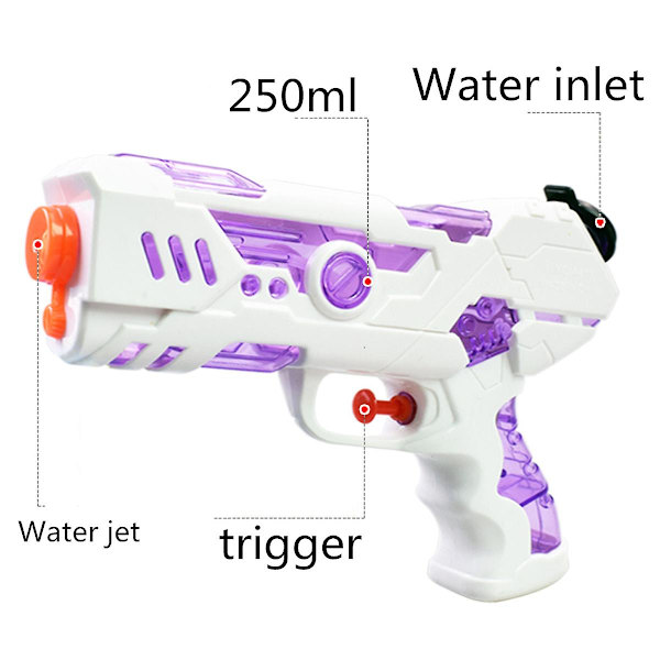 Mini vannsprøyte leketøy vannpistoler, blå