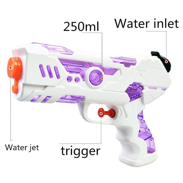 Mini vattenblötläggare spruta leksak vattenpistoler, lila