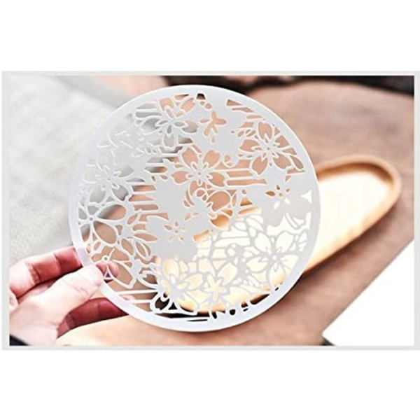 Luovat DIY muoviset stencilit 8 kappaletta kasvi- ja kukkakuvioita