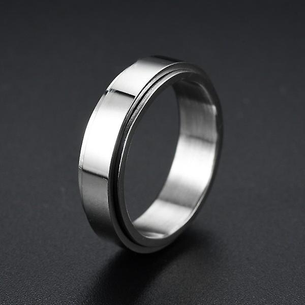 Glatte ringe i rustfrit stål, 6-pak, flerfarvet, 23 mm, flerfarvet, 23 mm