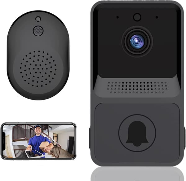 Trådløs videodørklokke med hjemmeintercom HD nattsyn