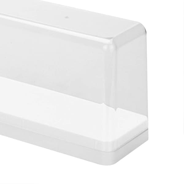 Stapelbar Transparent Förvaringslåda för Actionfigurer Dockskåp Vit Dammtät