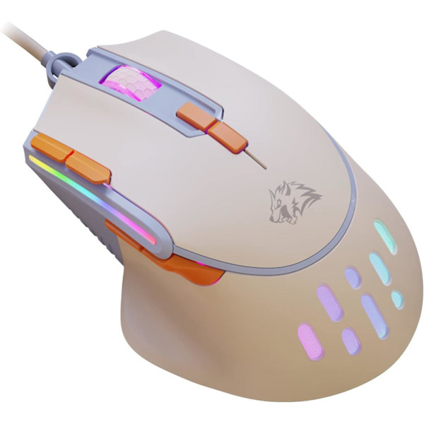 M2 RGB Trådbunden Spelmus, Dator PC Spelmöss USB Esports Mus RGB Bakgrundsbelysning, Justerbar 12800 DPI, 9 Programmerbar Knapp, Ergonomisk Ultralätt blue