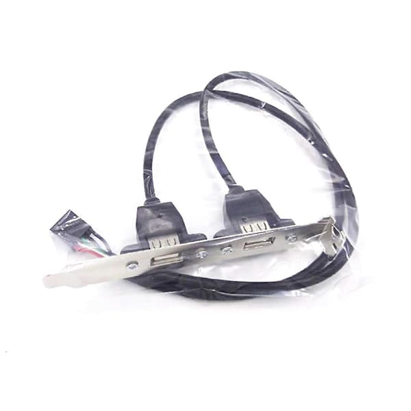 Dubbla Portar Usb2.0 Till Moderkort 9pin Baffelkabel Adapter 9pins Usb Expansion