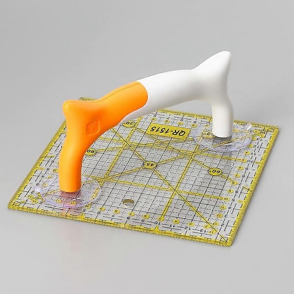 2 Stycken Sugkopp Linjal, Ergonomiskt Linjalgrepp, Sömnad Linjal Klämma