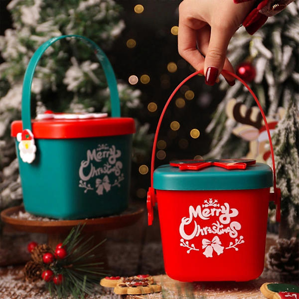 Juläpplen Låda Julafton Julfrukt Presentförpackning Julklappspapper Jul