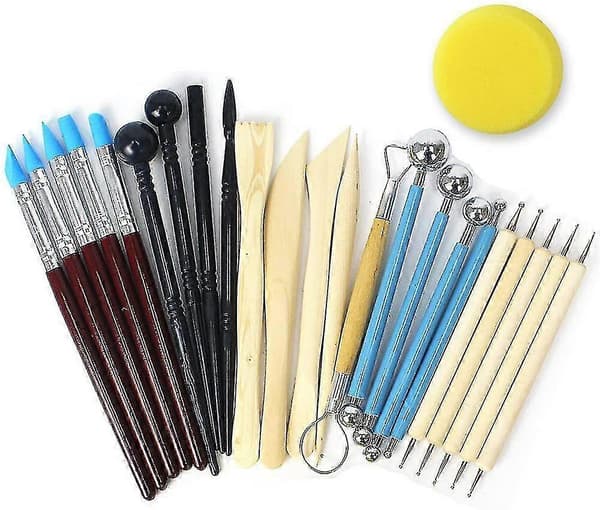 24 st Clay Sculpting Tools Keramikverktyg Polymer Clay Tools Clay Sculpting Set