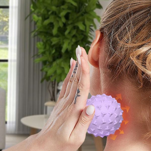 Pigget Massagebold, Blød Pigget Massagebold til Fødder Ryg, Dybdegående Vævsmassage, Muskelrestitution, Triggerpunkt, Myofasciel Løsning