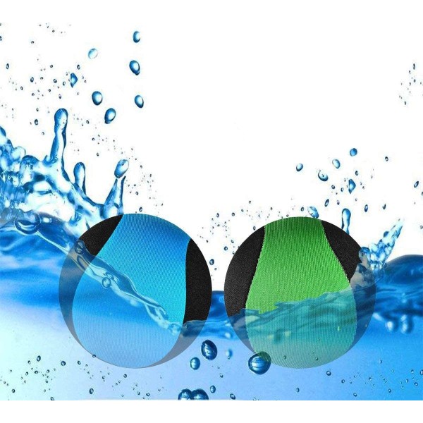 2-pack vattenboll Roliga poolleksaker bollar studsar på vattnet Mjuk Snabbtorkande lycraboll Vattenkul vattensportspel för poolstrand