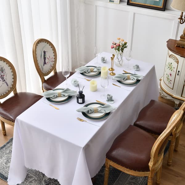 Stoffservietter 12-pakninger, vaskbare satengstoffservietter, 20 * 20 tommer