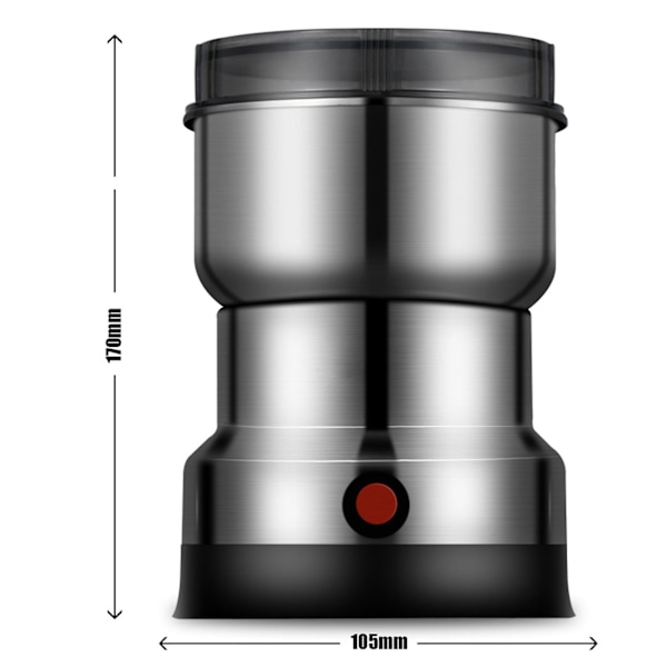 Elektrisk kaffekvarn Nötter Bönor Kryddor Blender Korn Kvarn Maskin Kök Multifunktionell Co