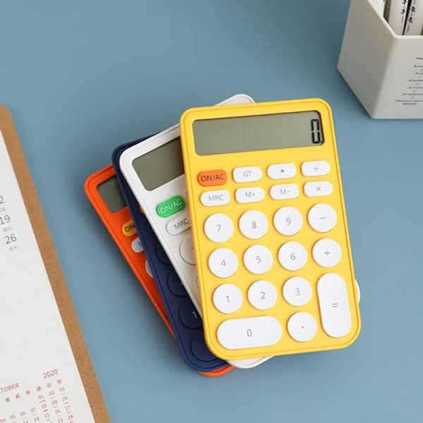 Candy Color Håndholdt kalkulator Student Læringsassistent Kalkulator Regnskap Kvinne Spesiell Mini Bærbar datamaskin