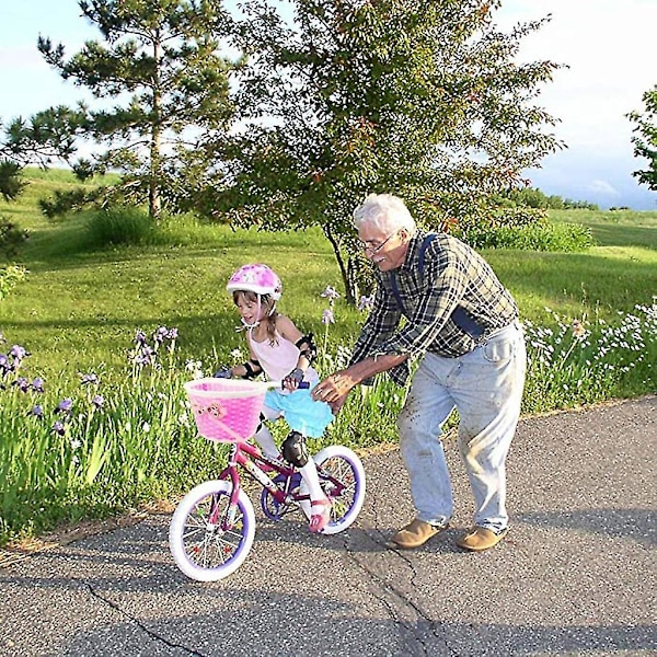 Barncykelkorg, cykelkorg fram för barn, alfabetsblomma