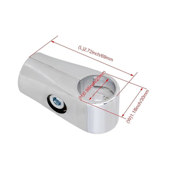 Rørforbindelser 6 stk. Displaystativ Klembeslag 25 mm Indvendig Diameter Tovejs Rørforbindelser