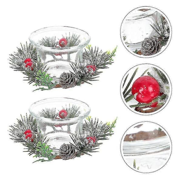 2 sett julelysestaker