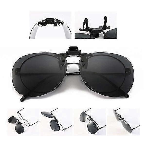 Clip-on Aviator Solbriller Pilotbriller Sølvspeilglass sølv