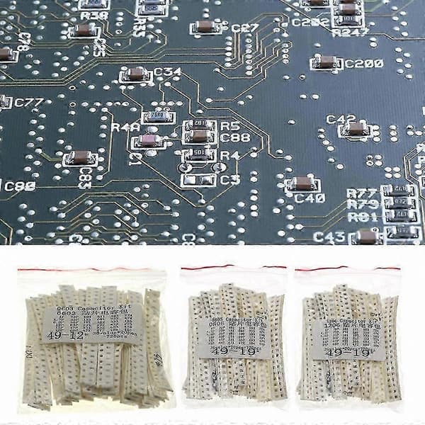 SMD Kondensator Sortimentssæt, 36 Værdier, 720 Stykker, 1206 0603 0805 Størrelser, DIY Elektronikkomponenter