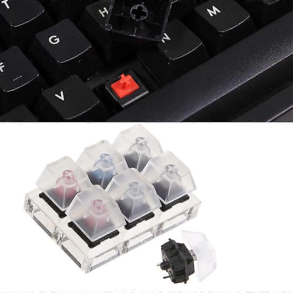 6 Tangentbordstangent Swit6x Testkit För Cherry Mx Mekanisk Tangentbordsbrytare Sampler