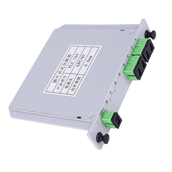 Optinen jakaja SC APC Single Mode PLC kuitujakajamoduuli 1X4 Blade