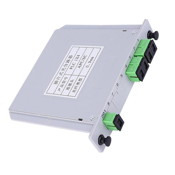 Optisk Splitter SC APC Single Mode PLC Fiber Splitter Modul 1X4 Blade