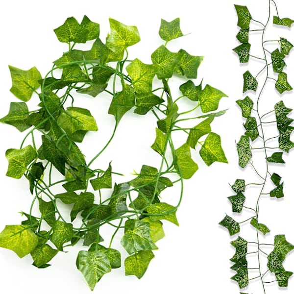12 stk. Kunstig Ivy Falsk Ivy Falske Planter Ivy Girland Kunstig Falsk Vine Blade