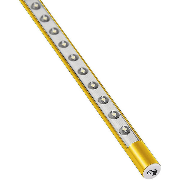 Tangentbordbelysning Laptoplampa USB LED Lång Svanhals Touch Dimmerlampa gold