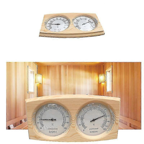 Sauna Rum Træ Termometer med Dobbelt Måler