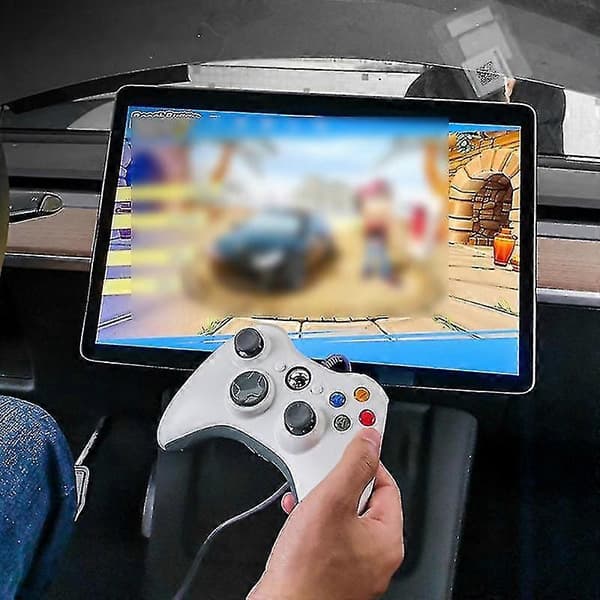 Tesla Model Y 3 X S PC Videopeli Ohjain Peliohjain Joystick Valkoinen