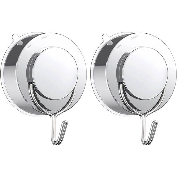 Sugkopp Krokar Silver Twist Sugkopp Avtagbar 2 st