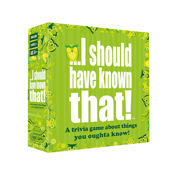 Trivia-kortspil, om ting du burde vide
