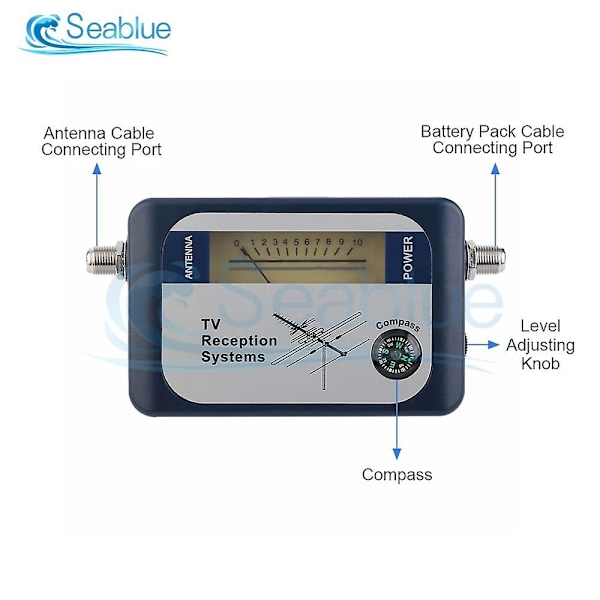 Tv-antennfinnare Antenn Digital Terrestrial Signal Meter Pointer TV Satellitmottagare