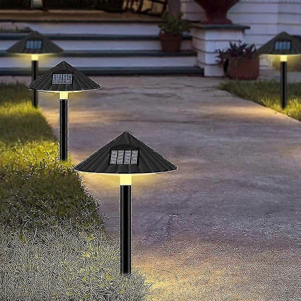 2 stk. Solar Ground Lamp Utendørs Landskap Sopp Plenlampe Lyskontroll Hagedekorasjon Solar Socket Lamp