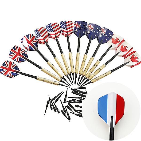 12 st Professionella Soft Tip Dart Set med extra spets