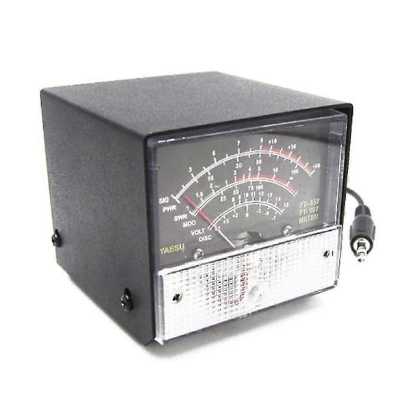 Extern S Meter SWR Effektmätare Mottagning Utsändning Display Metallfodral Skydd För Ft-857 Ft-897 Praktisk