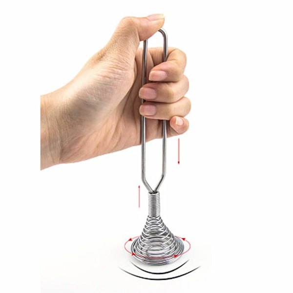 Praktisk køkken push spiral manuel æggepisker værktøj bærbar piskeris til mælkedrik kaffe shake skummer mixer skummer madlavning hjem bagning gadgets