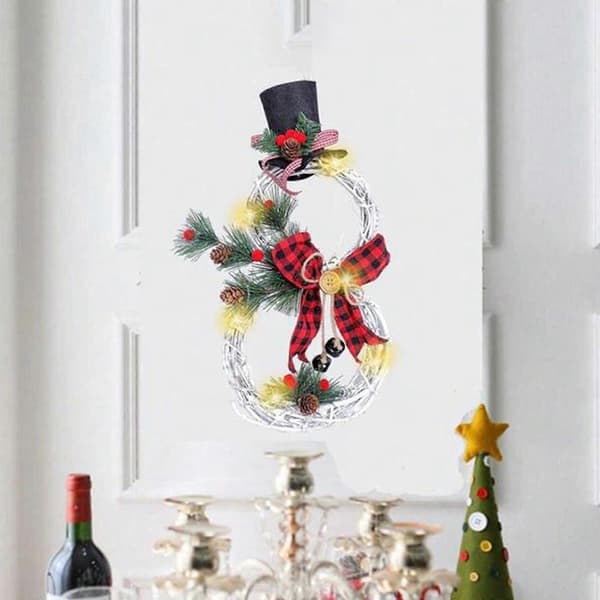 Julelys Udsalg! Julepynt Julepynt Julelys Dekoration Vinstok Krans 1*Krans