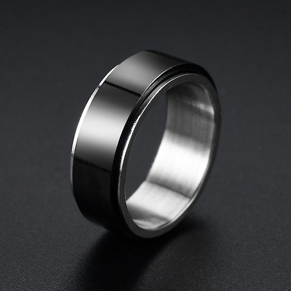 Glatte ringe i rustfrit stål, 6-pak, flerfarvet, 23 mm, flerfarvet, 23 mm