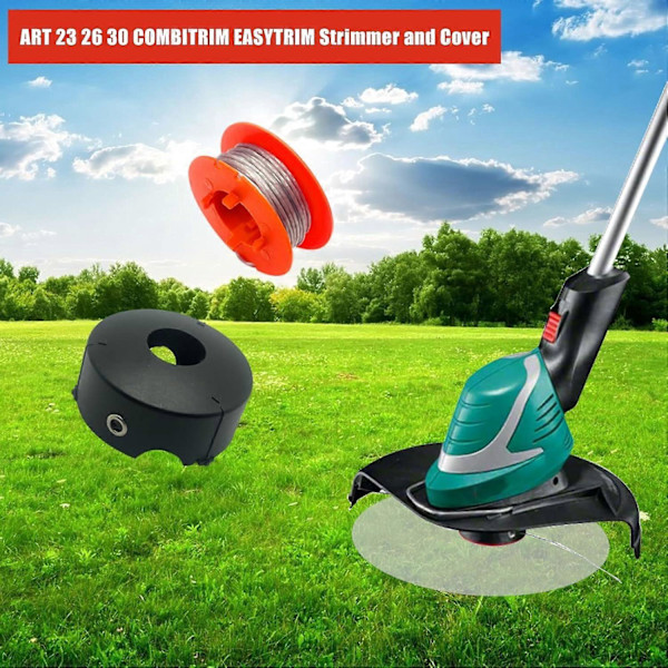 F016800175 Bosch Art 23 26 30 Easytrim -trimmerille, 8 m x 1,6 mm, sis. suojuksen F016L71088 (3 kpl lankarullia + 1 suojus)